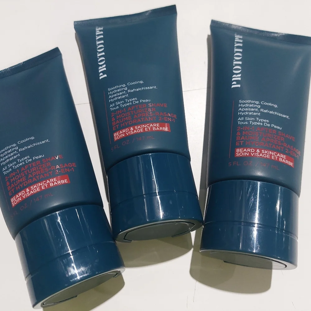 New PROTOTYPE 2 In 1 After Shave And Moisturizer 5oz Each